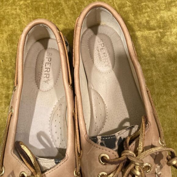 Sperry Top Sider Brown and Animal Print Loafer - Picture 11 of 12